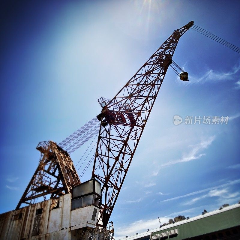 Old Ship Building Crane